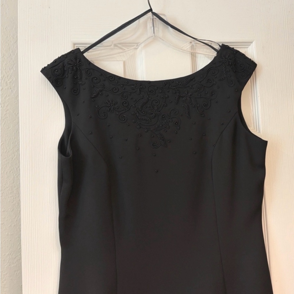 Talbots Classic Black Sheath Dress - Picture 2 of 10
